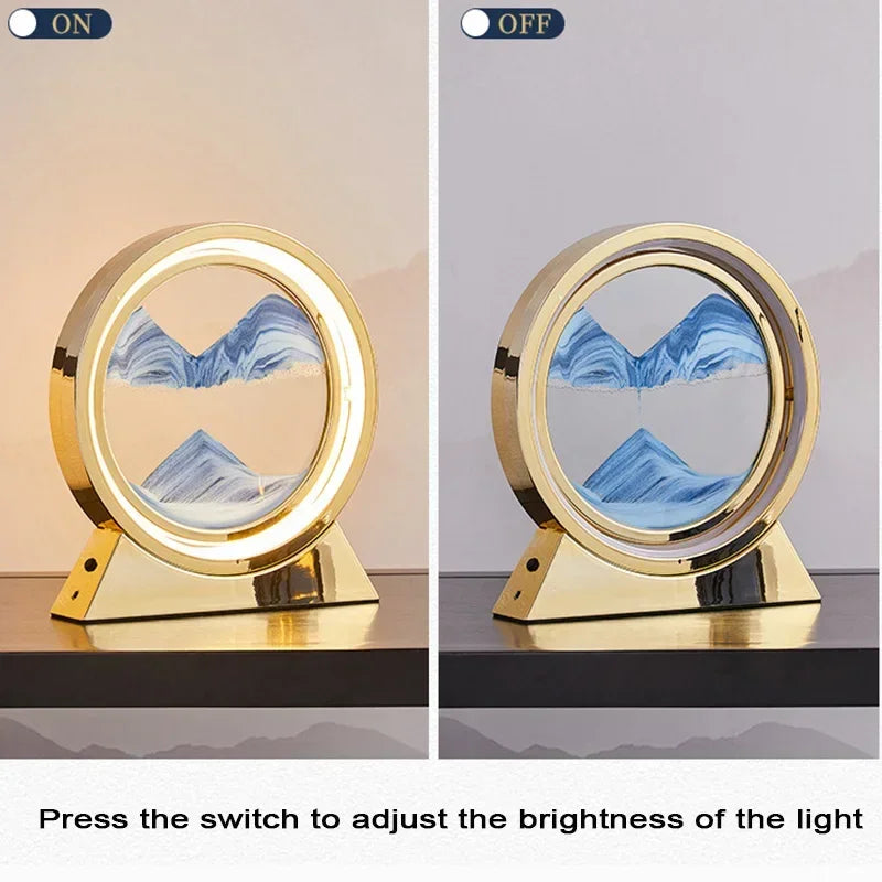 Illusion Moving Sand Art Table Lamp