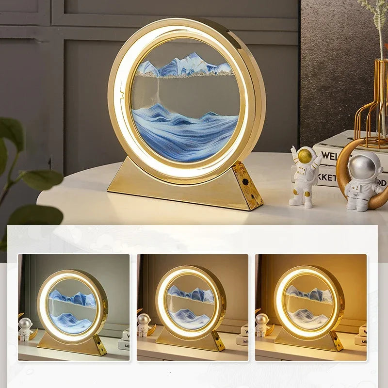 Illusion Moving Sand Art Table Lamp