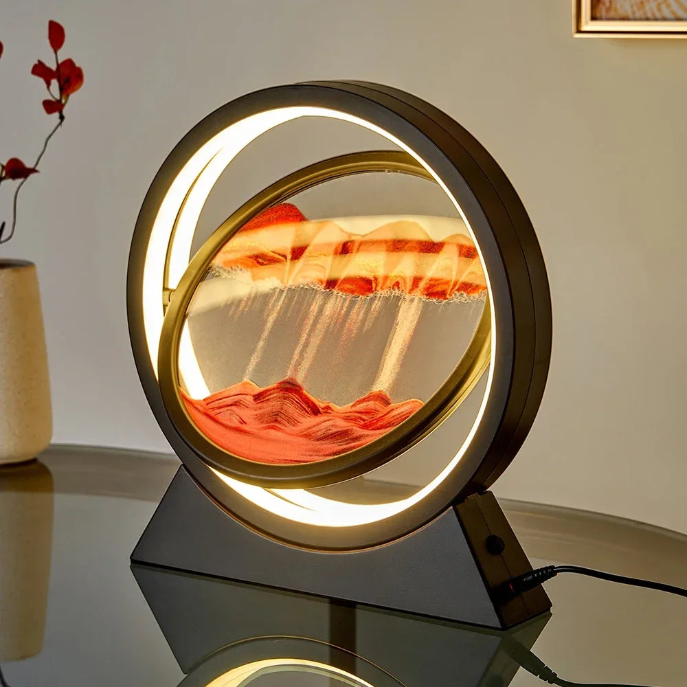 Illusion Moving Sand Art Table Lamp